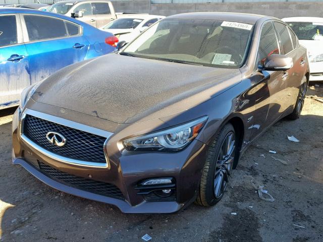 JN1FV7AR5GM451254 - 2016 INFINITI Q50 RED SP BROWN photo 2