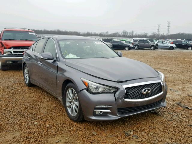 JN1BV7AP1EM673591 - 2014 INFINITI Q50 BASE CHARCOAL photo 1