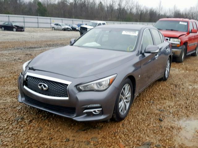 JN1BV7AP1EM673591 - 2014 INFINITI Q50 BASE CHARCOAL photo 2