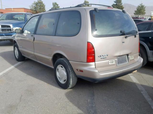 4N2DN11WXSD853767 - 1995 NISSAN QUEST XE GOLD photo 3