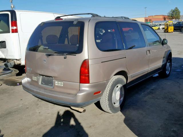 4N2DN11WXSD853767 - 1995 NISSAN QUEST XE GOLD photo 4