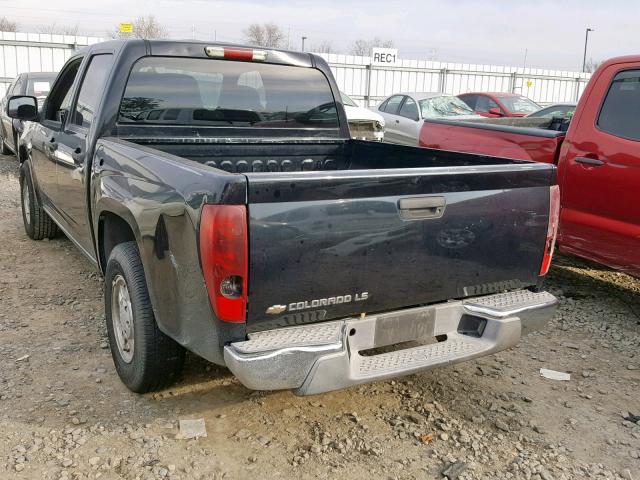 1GCCS136758236327 - 2005 CHEVROLET COLORADO BLACK photo 3