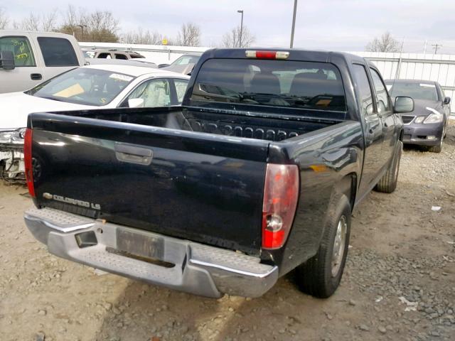 1GCCS136758236327 - 2005 CHEVROLET COLORADO BLACK photo 4