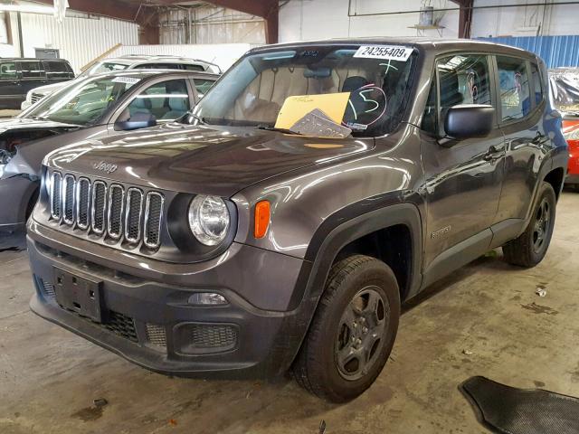 ZACCJBAB9HPE75979 - 2017 JEEP RENEGADE S შავი ფოტო 2