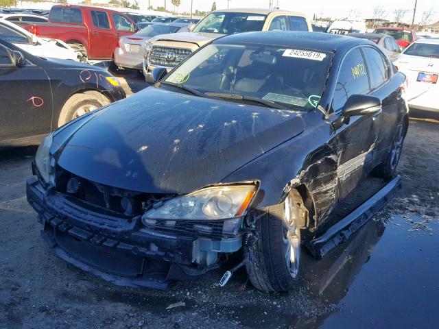 JTHBK262195088756 - 2009 LEXUS IS 250 BLACK photo 2