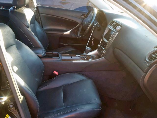 JTHBK262195088756 - 2009 LEXUS IS 250 BLACK photo 5