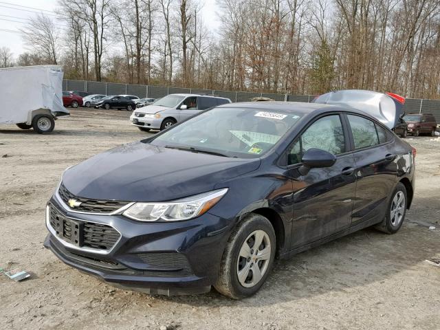 1G1BC5SM1G7289803 - 2016 CHEVROLET CRUZE LS BLUE photo 2