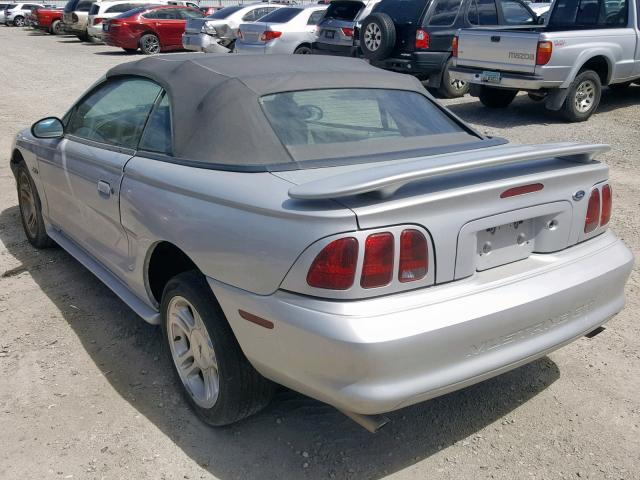 1FAFP45X2WF265274 - 1998 FORD MUSTANG GT SILVER photo 3