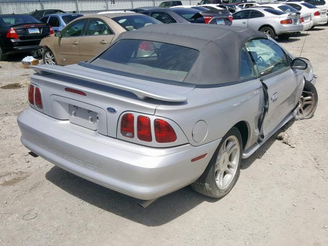 1FAFP45X2WF265274 - 1998 FORD MUSTANG GT SILVER photo 4