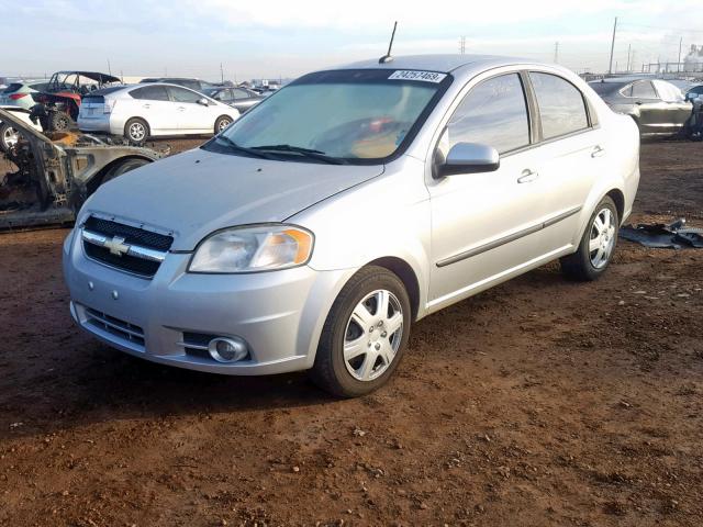 KL1TG5DE3BB249595 - 2011 CHEVROLET AVEO LT SILVER photo 2