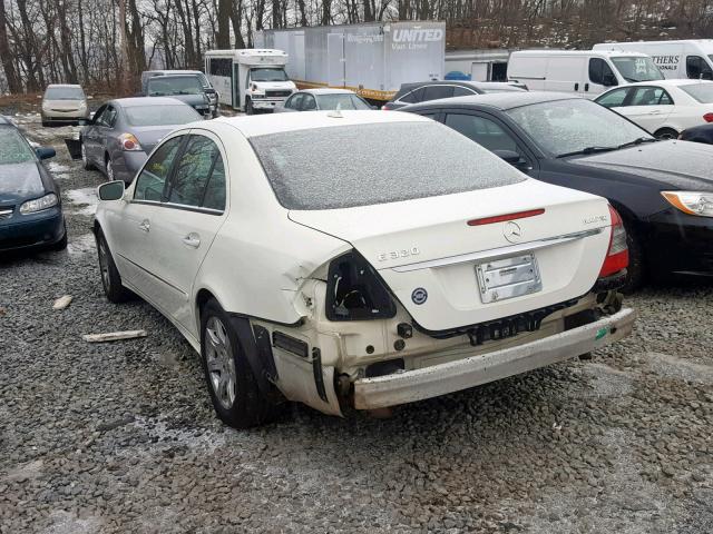 WDBUF22X28B226190 - 2008 MERCEDES-BENZ E 320 CDI WHITE photo 3