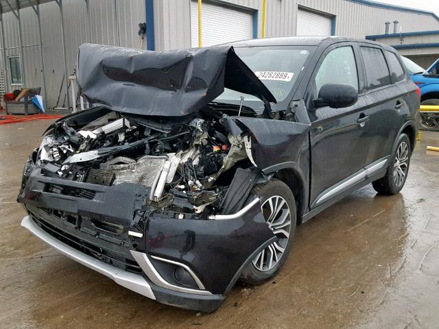 JA4AD2A32JZ052458 - 2018 MITSUBISHI OUTLANDER BLACK photo 2