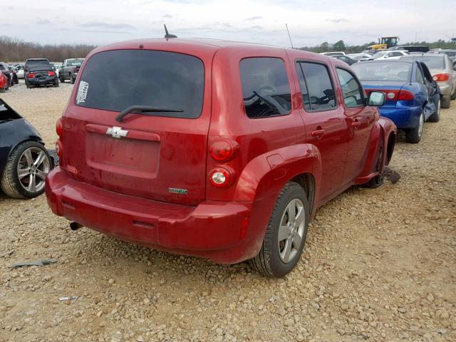 3GNBAADB9AS604509 - 2010 CHEVROLET HHR LS Rojo foto 4