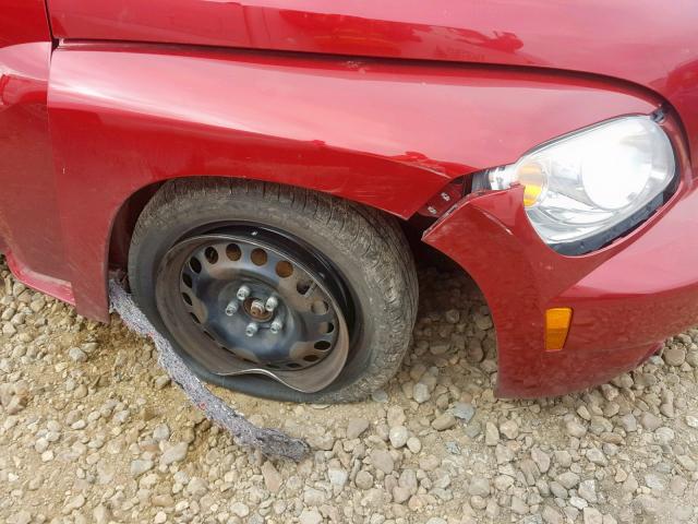 3GNBAADB9AS604509 - 2010 CHEVROLET HHR LS Rojo foto 9