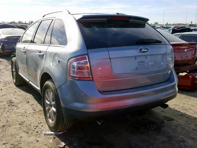 2FMDK38C07BB54112 - 2007 FORD EDGE SEL SILVER photo 3