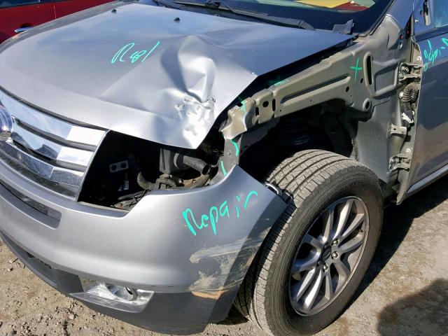 2FMDK38C07BB54112 - 2007 FORD EDGE SEL SILVER photo 9