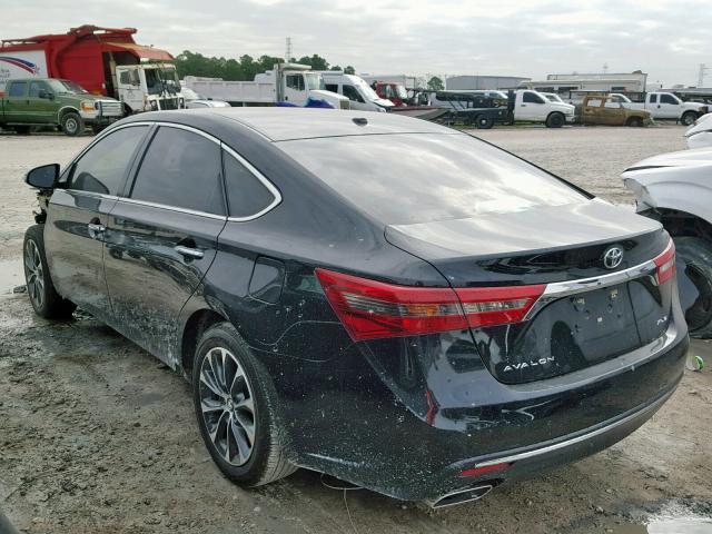 4T1BK1EB0GU213127 - 2016 TOYOTA AVALON XLE BLACK photo 3