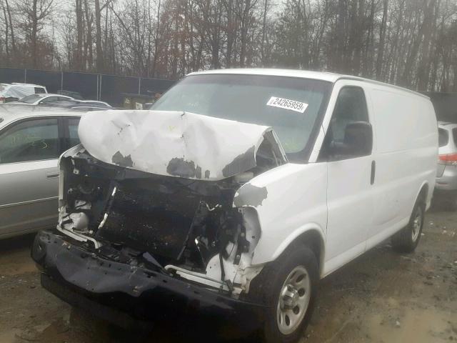 1GCSGAFX9C1109795 - 2012 CHEVROLET EXPRESS G1 WHITE photo 2