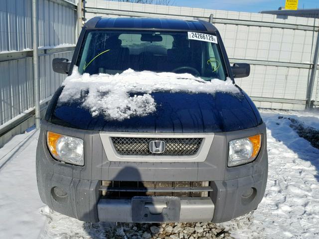 5J6YH28283L002573 - 2003 HONDA ELEMENT DX BLACK photo 9