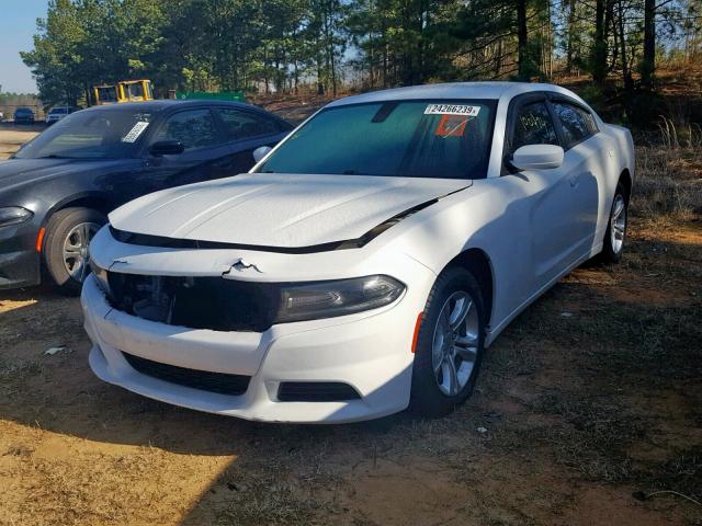 2C3CDXBG8FH768404 - 2015 DODGE CHARGER SE WHITE photo 2