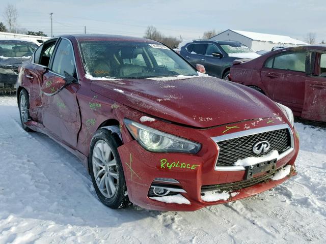 JN1BV7AR5FM422768 - 2015 INFINITI Q50 BASE RED photo 1