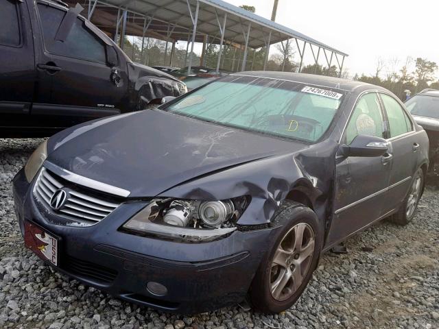 JH4KB16647C002555 - 2007 ACURA RL GRAY photo 2