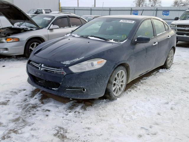 1C3CDFCA0DD317319 - 2013 DODGE DART LIMIT BLUE photo 2