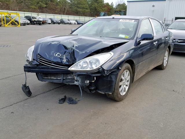 JTHBA30G145036923 - 2004 LEXUS ES 330 BLACK photo 2