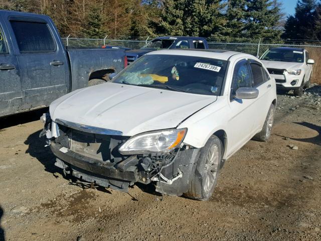 1C3BC2FG7BN550323 - 2011 CHRYSLER 200 LIMITE WHITE photo 2