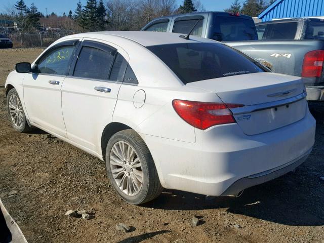 1C3BC2FG7BN550323 - 2011 CHRYSLER 200 LIMITE WHITE photo 3