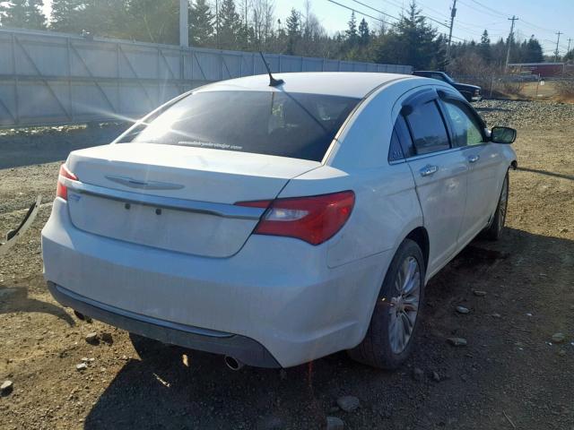 1C3BC2FG7BN550323 - 2011 CHRYSLER 200 LIMITE WHITE photo 4