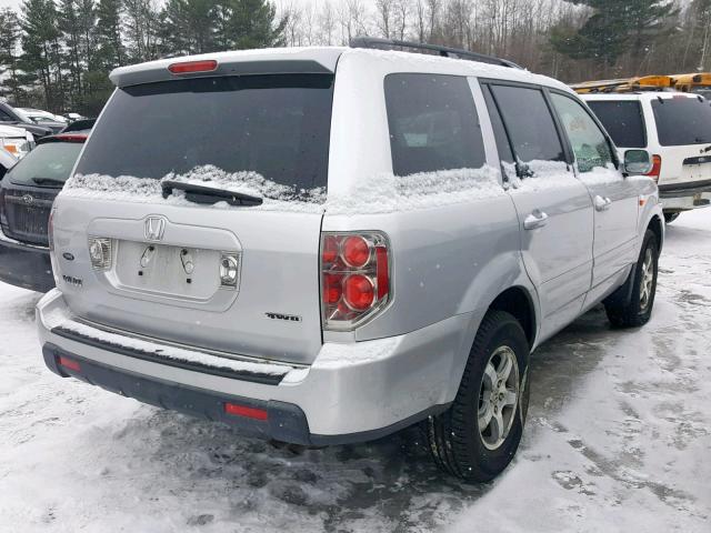 5FNYF18388B039714 - 2008 HONDA PILOT SE SILVER photo 4