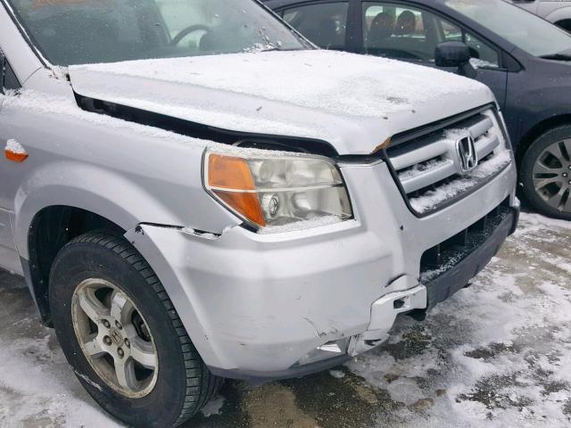 5FNYF18388B039714 - 2008 HONDA PILOT SE SILVER photo 9