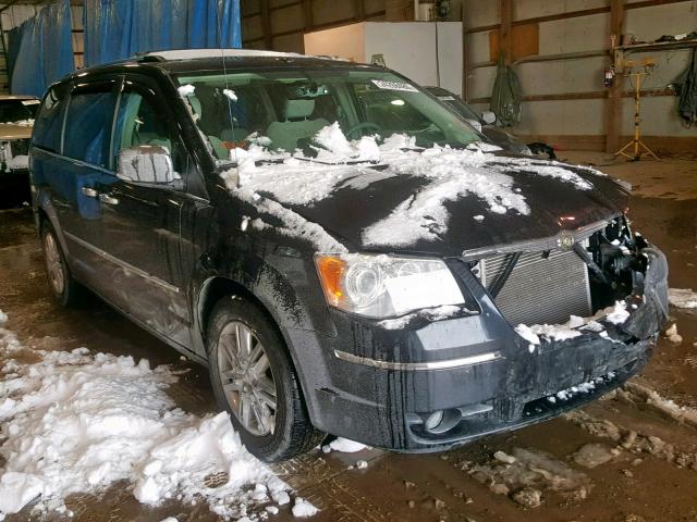 2A8HR64X38R826662 - 2008 CHRYSLER TOWN & COU BLACK photo 1