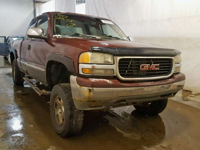 1GTEK19T9XE503767 - 1999 GMC NEW SIERRA BURGUNDY photo 1