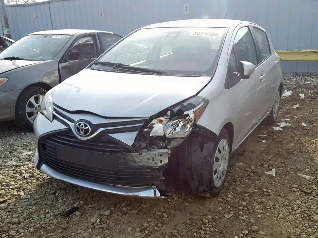 VNKKTUD31HA085276 - 2017 TOYOTA YARIS L SILVER photo 2