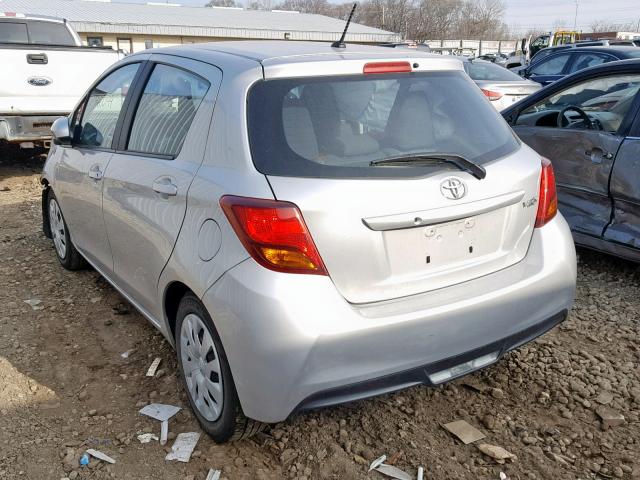 VNKKTUD31HA085276 - 2017 TOYOTA YARIS L SILVER photo 3