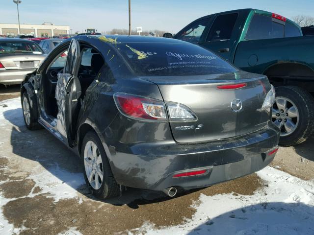 JM1BL1VF4B1402118 - 2011 MAZDA 3 I GRAY photo 3