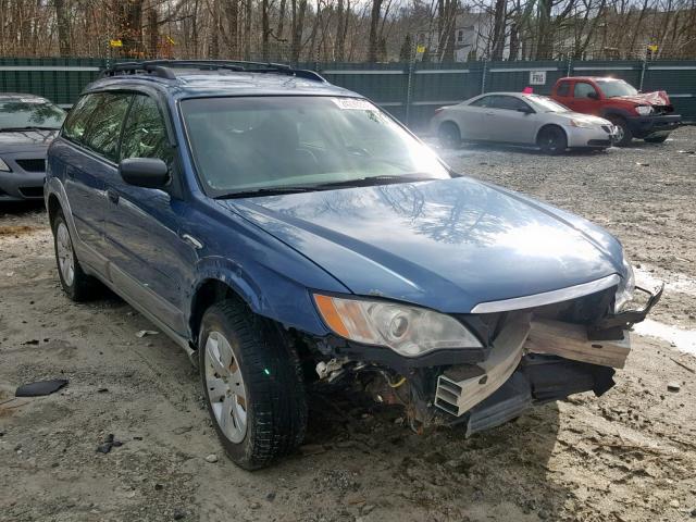 4S4BP60C597341718 - 2009 SUBARU OUTBACK BLUE photo 1