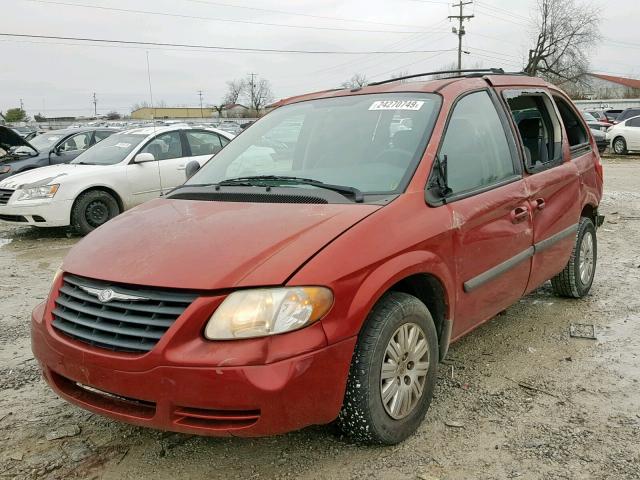 1A4GJ45R77B104536 - 2007 CHRYSLER TOWN & COU RED photo 2