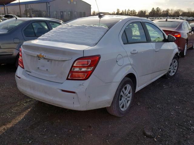 1G1JB5SG5H4149491 - 2017 CHEVROLET SONIC LS 白色 照片 4