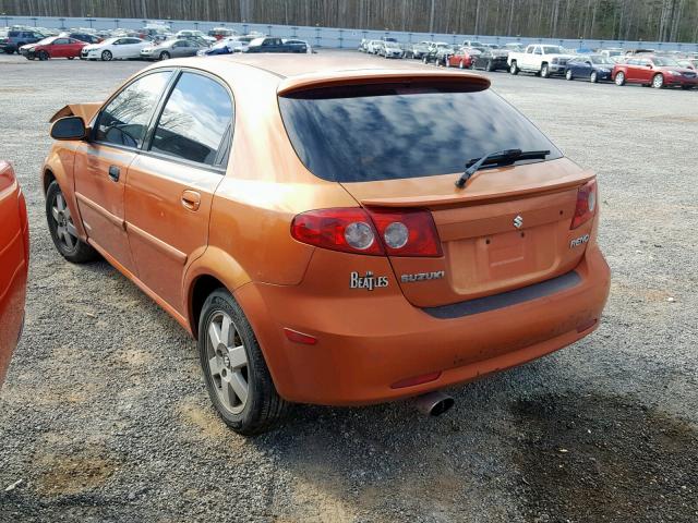 KL5JJ66Z25K159498 - 2005 SUZUKI RENO LX ORANGE photo 3