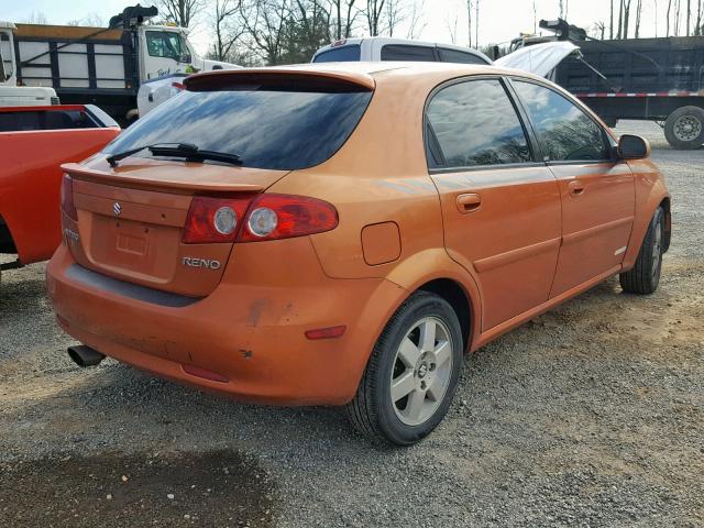 KL5JJ66Z25K159498 - 2005 SUZUKI RENO LX ORANGE photo 4