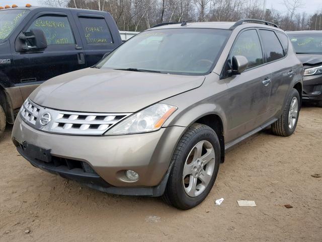 JN8AZ08W53W205449 - 2003 NISSAN MURANO SL TAN photo 2