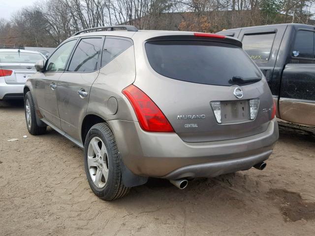 JN8AZ08W53W205449 - 2003 NISSAN MURANO SL TAN photo 3