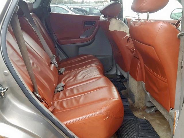 JN8AZ08W53W205449 - 2003 NISSAN MURANO SL TAN photo 6