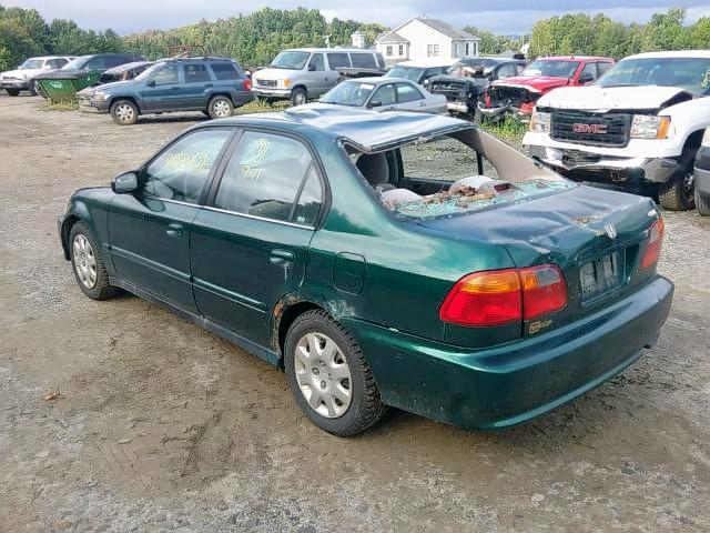 2HGEJ661XYH512928 - 2000 HONDA CIVIC BASE 绿色 照片 3