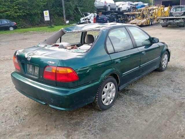 2HGEJ661XYH512928 - 2000 HONDA CIVIC BASE 绿色 照片 4