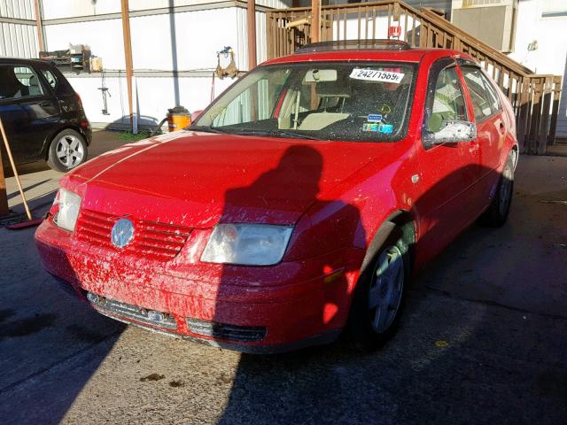 3VWSK69M62M158187 - 2002 VOLKSWAGEN JETTA GLS RED photo 2