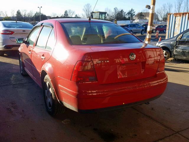 3VWSK69M62M158187 - 2002 VOLKSWAGEN JETTA GLS RED photo 3